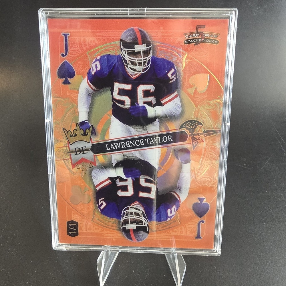 2024 Wild Card 5 Card Draw Lawrence Taylor Jack‎ of Spades 1/1 Giants